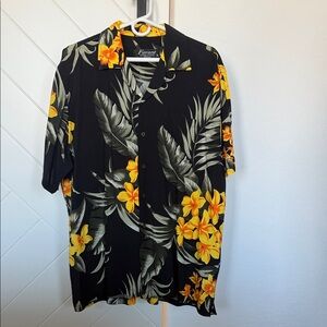 Men's Black Floral Shirt